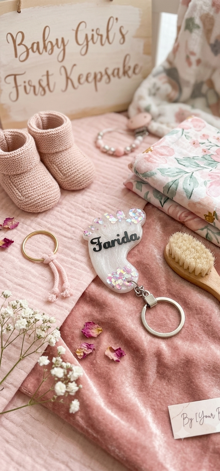Premium Baby Keychain Design