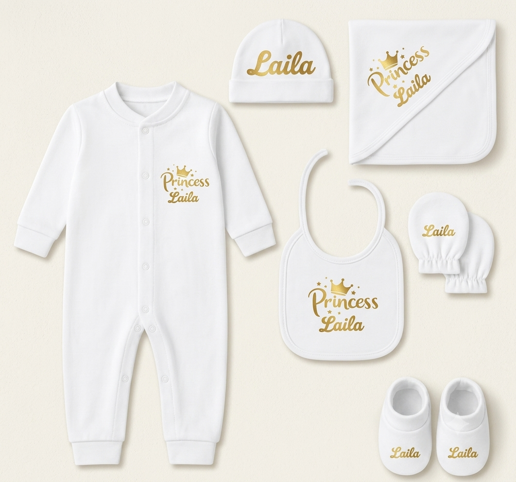 Newborn set ( with baby name)