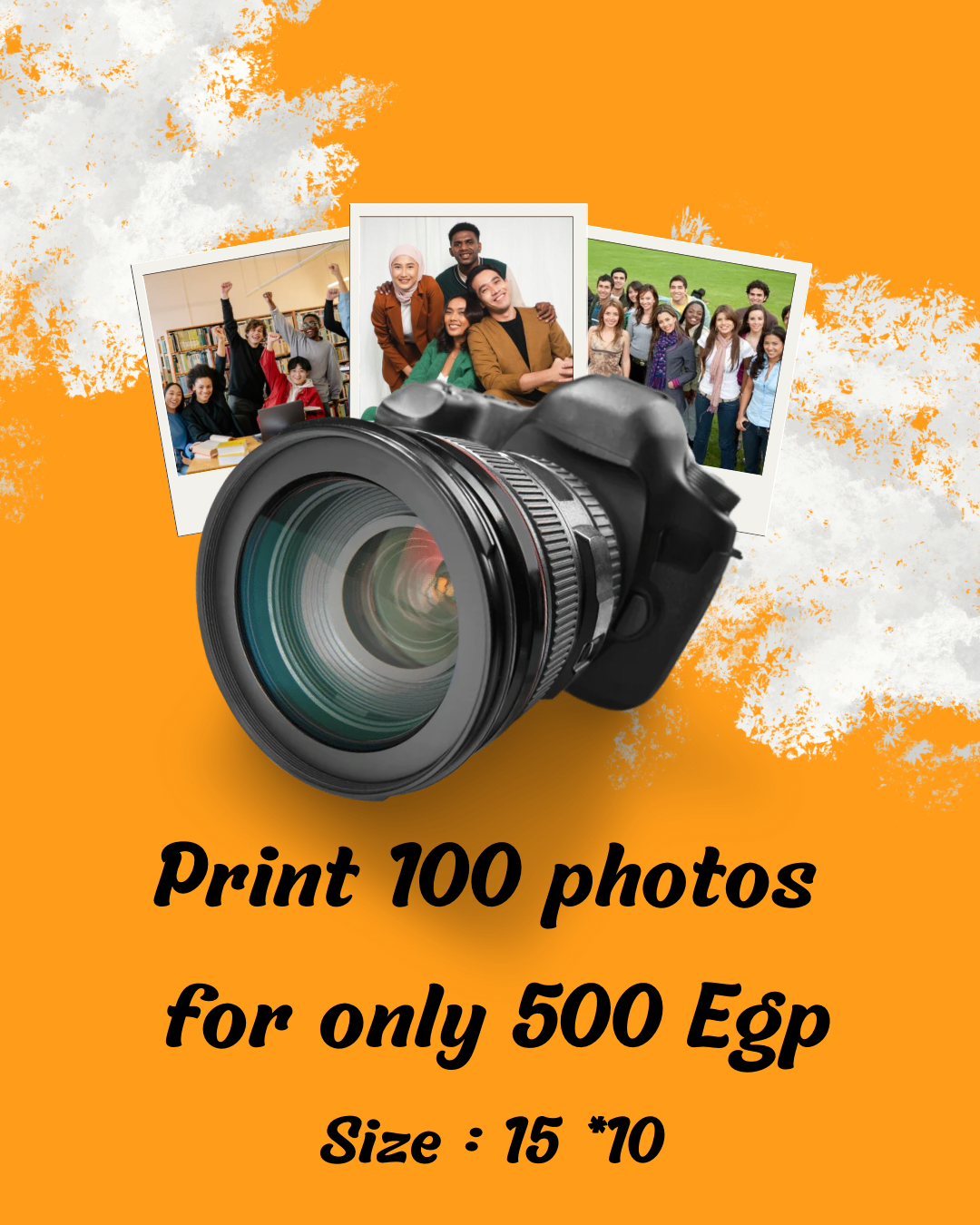 Print 100 photos for 500 EGP